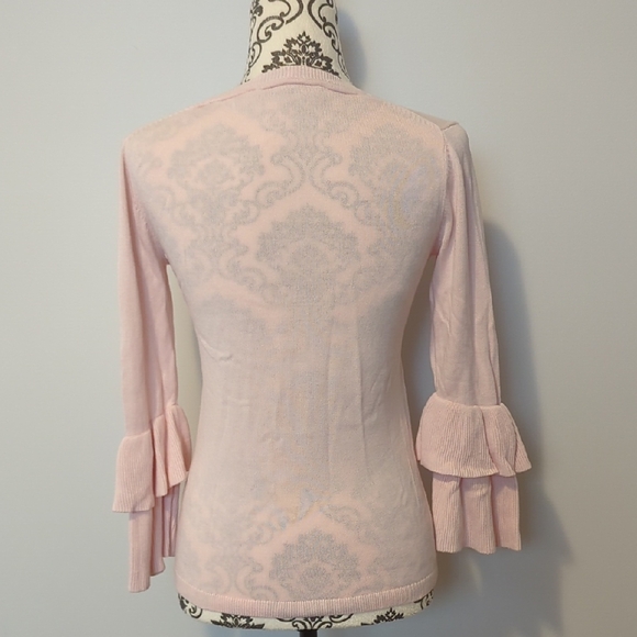Light Pink Long-Sleeve Ruffle Cuff Top - Picture 3 of 4